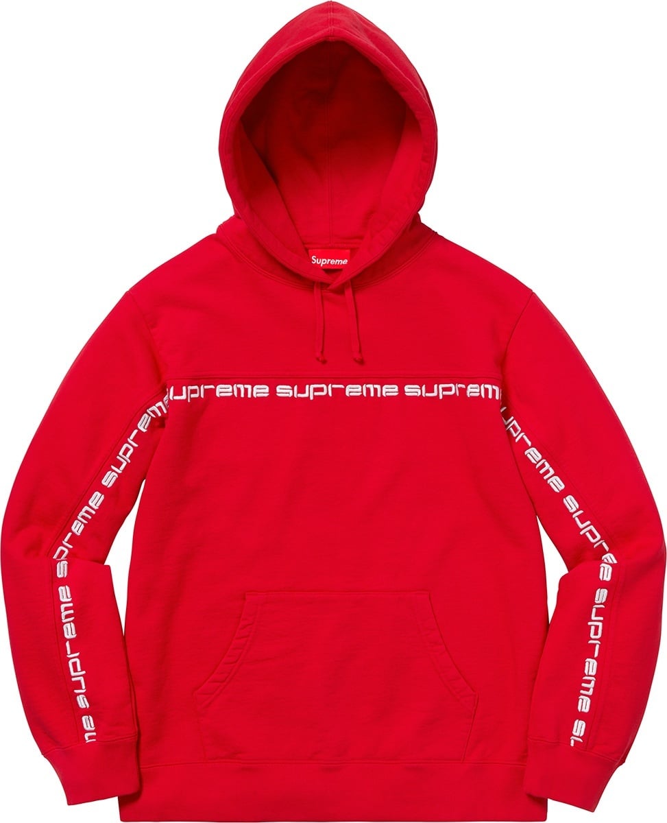 Text Stripe Hooded Sweatshirt view 2